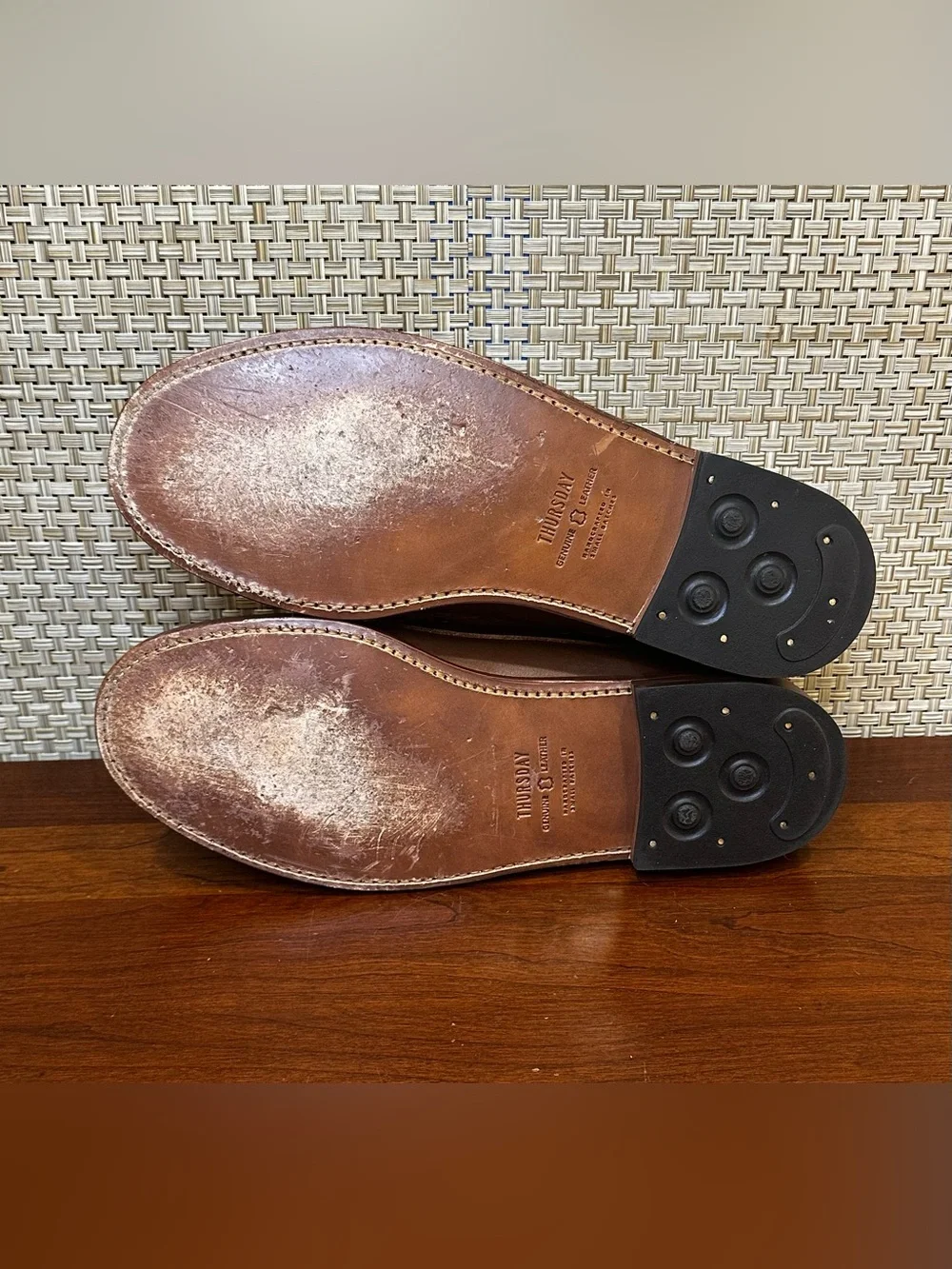 Thursday Boot Co. Handsewn Boat Shoes Loafers Brown Full-Grain Leather 10.5